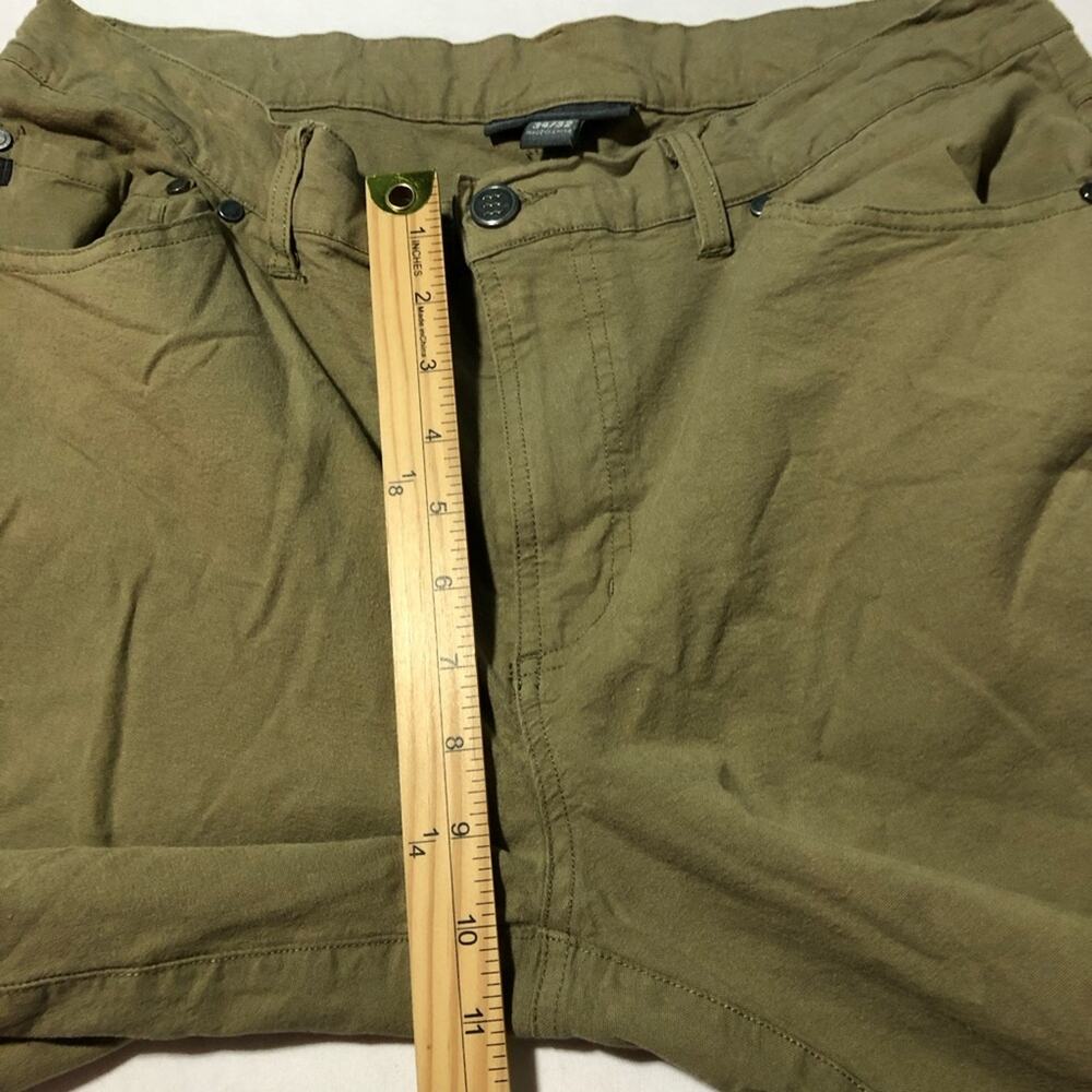 Free Fly mens 34x32 khaki green pants lightweight casual athleisure stretchy - Picture 7 of 11